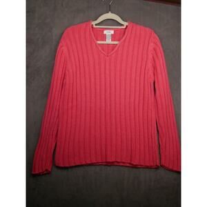 Northern Reflections Pink Pullover Sweater Womens XL Long Sleeve Vintage